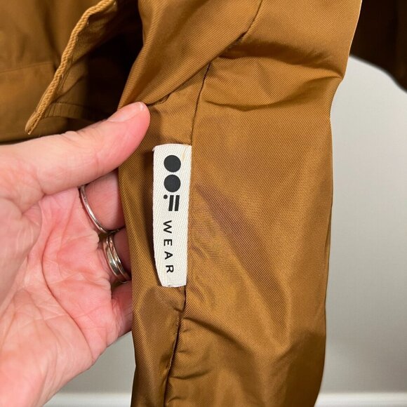 OOF WEAR Oversized Trench Coat Jacket Womens Size IT 40 US 2 Brown Minimal - Picture 8 of 12